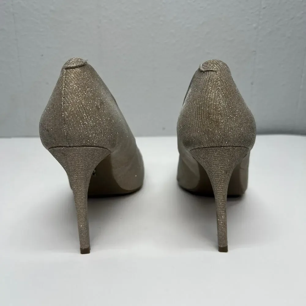 Jennifer Lopez Metallic Heel Pumps Womens Size 9 Party Event Evening Cocktail